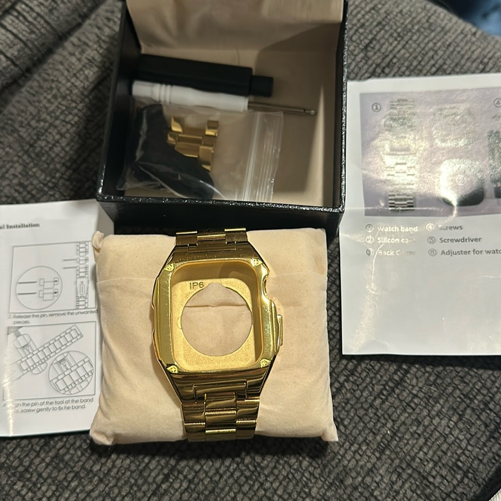 Gold smartwatch Case